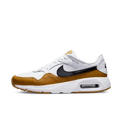 Nike Men's Air Max Sc Leather Shoes In White