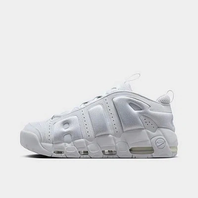Nike Men's Air More Uptempo Low Casual Shoes In White/white