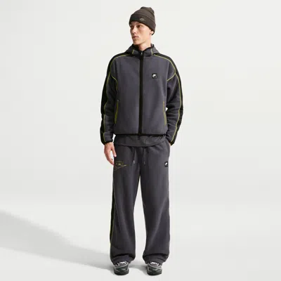 Nike Men's Air Polartecâ® Therma-fit Open-hem Pants In Blue