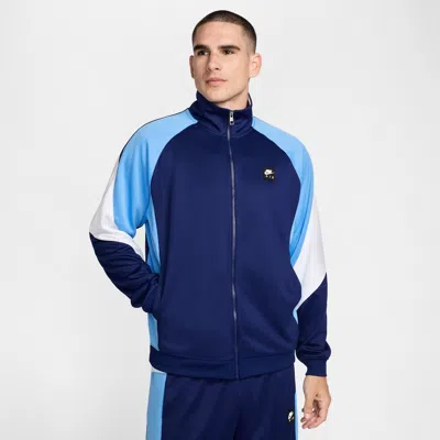 Nike Men's Air Poly-knit Full-zip Jacket In Blue