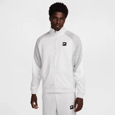 Nike Men's Air Poly-knit Full-zip Jacket In Grey