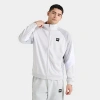 Nike Men's Air Poly-knit Full-zip Jacket In Photon Dust/light Smoke Grey/white/black