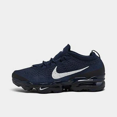 Nike Men's Air Vapormax 2023 Flyknit Running Shoes In Blue/black