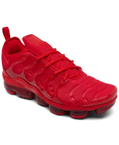 Nike Men's Air Vapormax Plus Running Sneakers From Finish Line In Red
