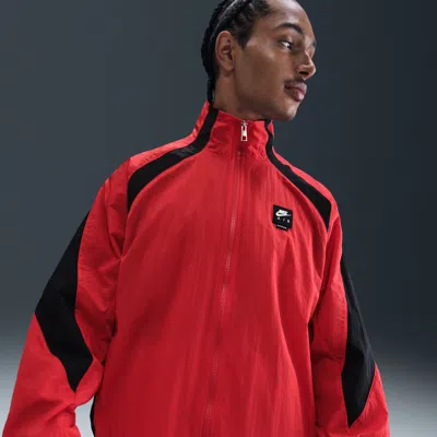Nike Men's Air Woven Track Jacket In Red