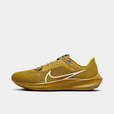 Nike Men's Air Zoom Pegasus 40 Running Shoes In Bronzine/black/olive Aura/sea Glass