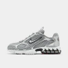 Nike Air Zoom Spiridon Cage 2 Rubber-trimmed Mesh And Leather Sneakers In Light Smoke Grey/metallic Silver