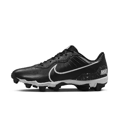 Nike Men's Alpha Huarache 4 Keystone Baseball Cleats In Black/white/dk Smoke Grey
