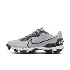 Nike Men's Alpha Huarache 4 Keystone Baseball Cleats In Wolf Grey/dk Smoke Grey/white