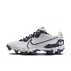 Nike Men's Alpha Huarache 4 Keystone Baseball Cleats In White/midnight Navy