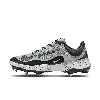 Nike Men's Alpha Huarache Elite 4 Low Baseball Cleats In Grey