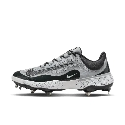 Nike Men's Alpha Huarache Elite 4 Low Baseball Cleats In Grey