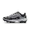 Nike Men's Alpha Huarache Elite 4 Low Baseball Cleats In Grey