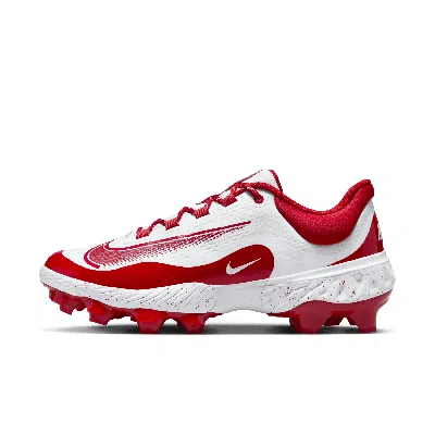 Nike Men's Alpha Huarache Elite 4 Low Mcs Baseball Cleats In White