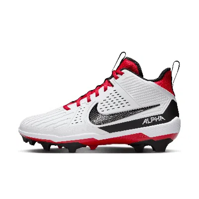Nike Men's Alpha Menace Strong Football Cleats In White