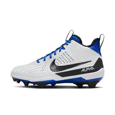 Nike Men's Alpha Menace Strong Football Cleats In White
