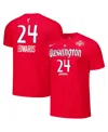 Nike Men's And Women's Aaliyah Edwards Red Washington Mystics 2024 Wnba Draft Explorer Edition Name Numbe In Red