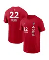 Nike Men's And Women's A'ja Wilson Red Las Vegas Aces Rebel Edition Name Number T-shirt In Red