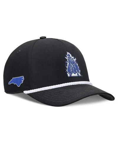 Nike Men's And Women's Black Duke Blue Devils 2026 Basketball Refresh 5-panel Rope Rise Hat