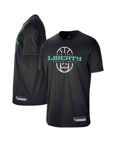 Nike Men's And Women's Black New York Liberty 2026 On-court Authentic Practice Premium T-shirt