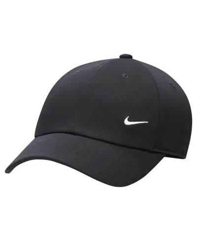 Nike Men's And Women's Black Swoosh Club Performance Adjustable Hat