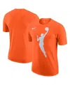 Nike Men's And Women's Brilliant Orange Wnba Logo Woman T-shirt In Brilliant Orange