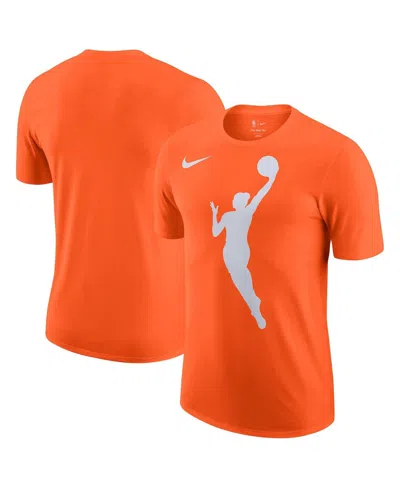 Nike Men's And Women's Brilliant Orange Wnba Logo Woman T-shirt