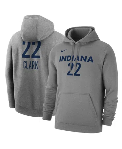 Nike Men's And Women's Caitlin Clark Heather Gray Indiana Fever 2024 Wnba Draft Player Name Number Pullov