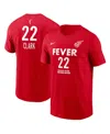 Nike Men's And Women's Caitlin Clark Red Indiana Fever 2024 Wnba Draft Rebel Edition Player Name Number T In Red