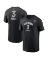 Nike Men's And Women's Candace Parker Black Las Vegas Aces Explorer Edition Name Number T-shirt In Black