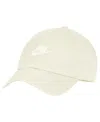 Nike Men's And Women's Cream Futura Wash Club Adjustable Hat In Cream