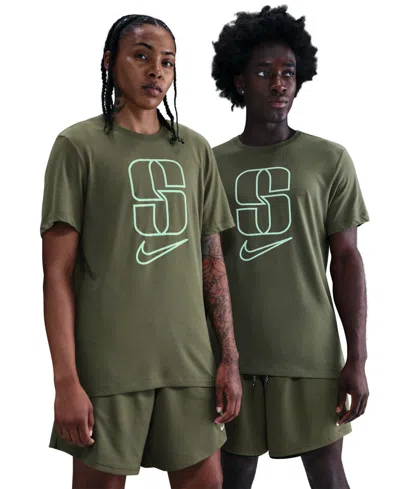 Nike Men's And Women's Crewneck Sabrina Ionescu Dri-fit Basketball T-shirt In Green