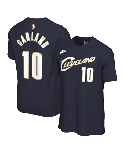 Nike Men's And Women's Darius Garland Navy Cleveland Cavaliers Name Number T-shirt In Blue