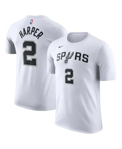 Nike Men's And Women's Dylan Harper White San Antonio Spurs Name & Number T-shirt