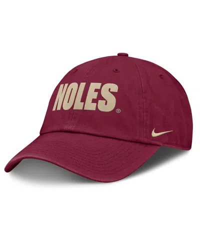 Nike Men's And Women's Garnet Florida State Seminoles Local Club Adjustable Hat In Purple