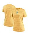 Nike Gold Boston Red Sox City Connect Authentic Collection Velocity Performance T-shirt In Gold