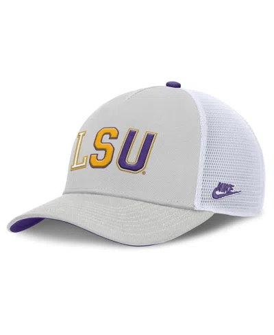 Nike Men's And Women's Gray Lsu Tigers 2026 Basketball Refresh 5-panel Rise Trucker Hat