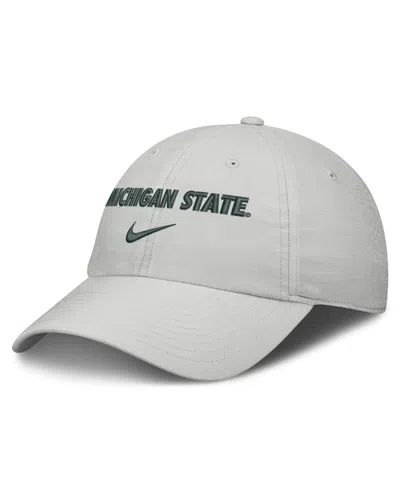 Nike Men's And Women's Gray Michigan State Spartans 2026 On-field Gameday Club Adjustable Hat In White
