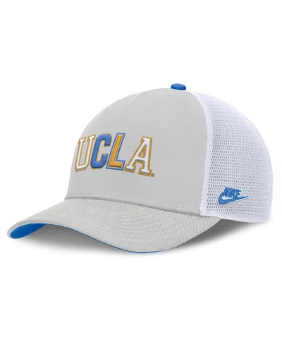 Nike Men's And Women's Gray Ucla Bruins 2026 Basketball Refresh 5-panel Rise Trucker Hat In Gold