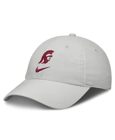 Nike Men's And Women's Gray Usc Trojans 2026 On-field Gameday Club Adjustable Hat In White