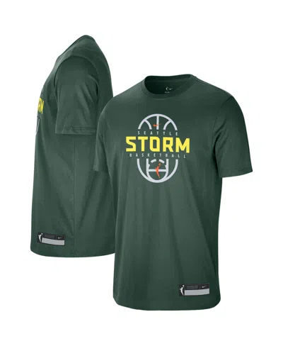 Nike Men's And Women's Green Seattle Storm 2026 On-court Authentic Practice Premium T-shirt