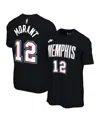 Nike Men's And Women's Ja Morant Black Memphis Grizzlies Name Number T-shirt In Blue