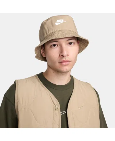 NIKE MEN'S AND WOMEN'S KHAKI APEX FUTURA WASHED BUCKET HAT