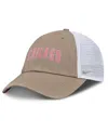 Nike Men's And Women's Khaki/white Chicago Cubs Club Trucker Adjustable Hat