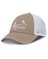 Nike Men's And Women's Khaki/white St. Louis Cardinals Club Trucker Adjustable Hat