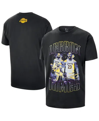 Nike Men's And Women's Lebron James Black Los Angeles Lakers Athlete T-shirt