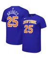 Nike Men's And Women's Mikal Bridges Blue New York Knicks Name Number T-shirt In Blue