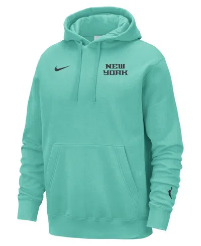 Nike Men's And Women's Mint New York Liberty Standard Issue Rebel Edition Hoodie In Green