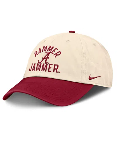 Nike Men's And Women's Natural Alabama Crimson Tide 2026 Primetime Natural 2-tone Club Adjustable Hat In Multi