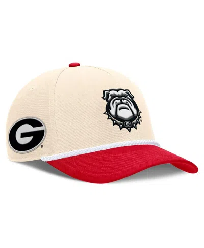 Nike Men's And Women's Natural Georgia Bulldogs 2026 Primetime Natural 5-panel Rope 2-tone Rise Hat In Multi